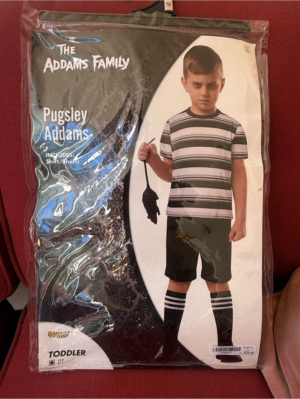 The Addams Family Pugsley Addams Toddler Costume - Black & White